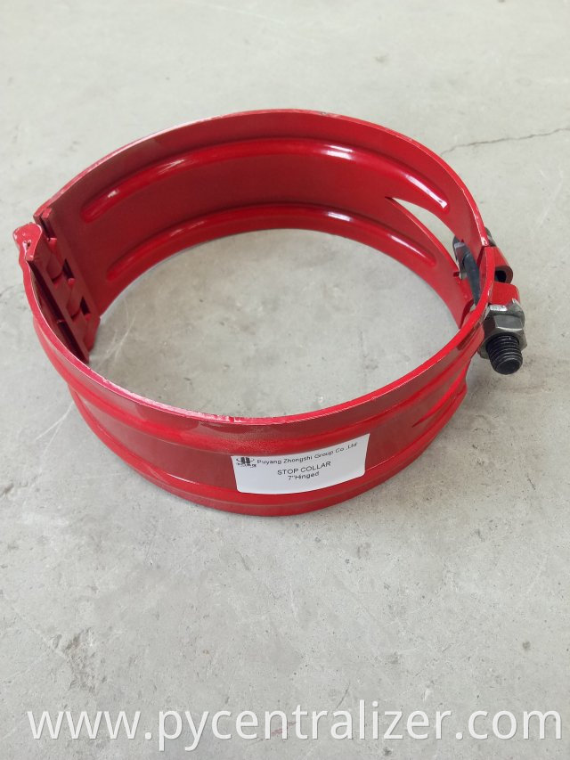 Oilfield API oilfield hinged spiral nail stop collar for casing centralizer